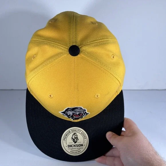 Dickson Performance Headwear Black & Yellow 'Gorillas Only' Snapback‎ Hat - Picture 5 of 7